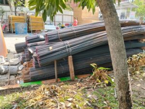 Progres pembangunan gedung health science kampus A Universitas Airlangga,
Foto by Management PT KWOSM    